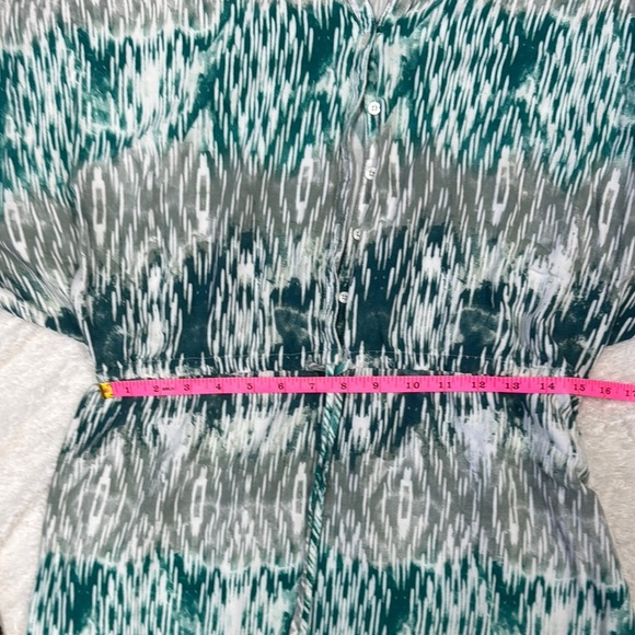 Ariat Teal and Gray Patterned Dress - Picture 4 of 6